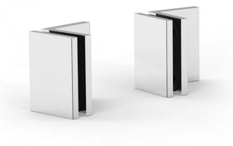 photo info 2 Raccord d'angle Juna de douche, verre-mur 90deg finition chrom&eacute; brillant