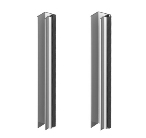 Profil 5m anti poussi&egrave;re avec joint brosse pour vitrine Vitris