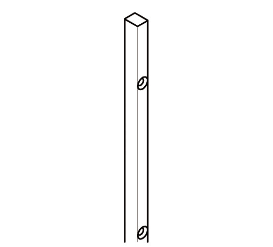 photo info Profilé de support pour Joints d'étanchéité pour paroi de douche 2010mm