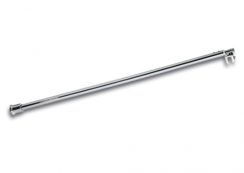 Barre de stabilisation t&eacute;lescopique 820-1000mm (raidisseur) Basic round verre-mur 90 degre 