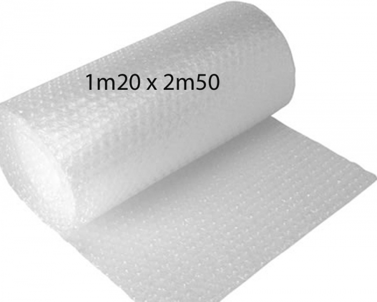 Papier bulle 1m20 x 2m50 pour emballage [ref. Bulles-1m20x2m50