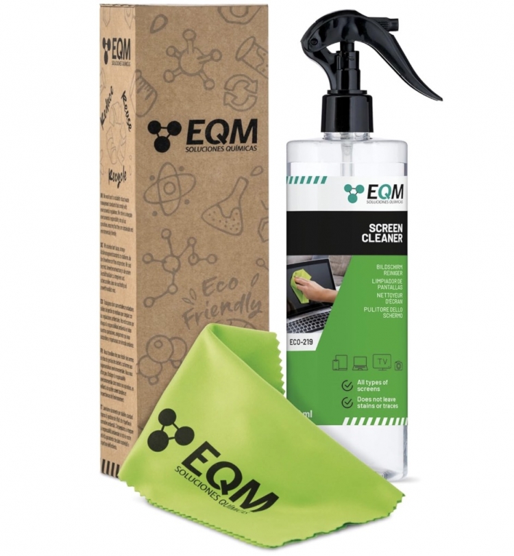 photo info Nettoyant pour Miroir TV et &eacute;cran avec Chiffon Microfibre - 500 ML