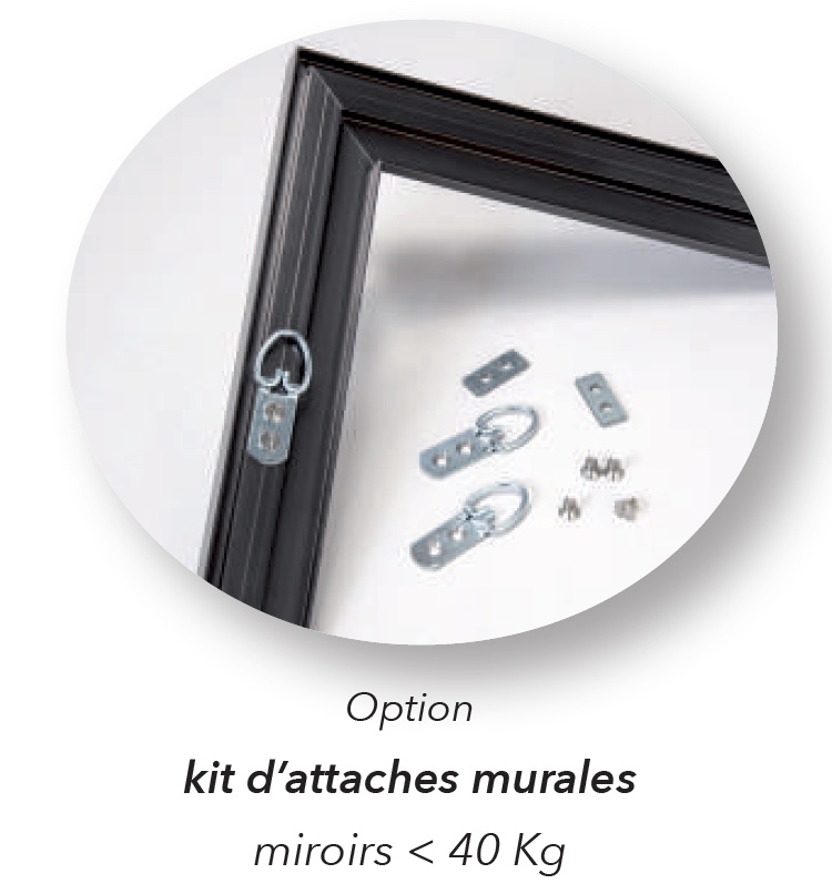 Kit d'attache murale pour encadrement R300