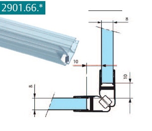 photo info Joints magnétiques translucide 2200mm (Stremler) 2901.66.3 