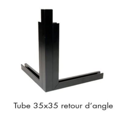 photo info Tube pour retour d'angle blanc F317 35x35 longueur 3m