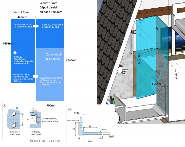 photo info Schema/Croquis cot&eacute;s pour la fabrication 